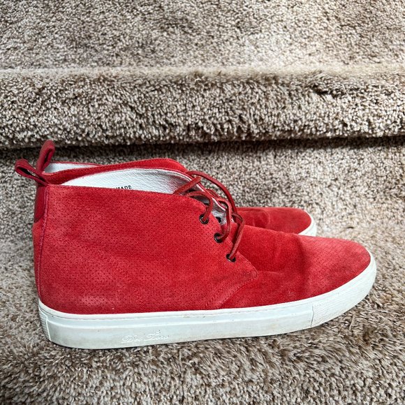 Del Toro Men\'s Chukka Red Suede High Top Casual Sneakers main image 5